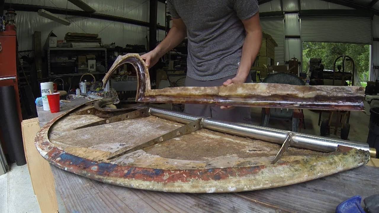 Restoration Ep 9 "Rudder Repair" - YouTube