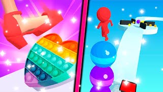 Stack Rider Vs ASMR Tippy Toe All Levels Android iOS Gameplay Walkthrough 4K Nr 49