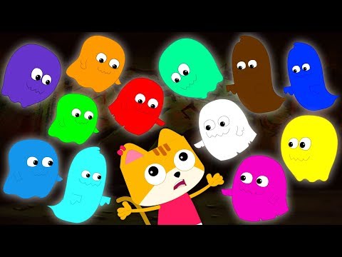 Twelve Little Ghosts Scary Nursery Rhymes | Halloween Songs For Kids & Children By Bud Bud Buddies