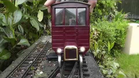 Peckforton Light Railway - Railmotor suspension test