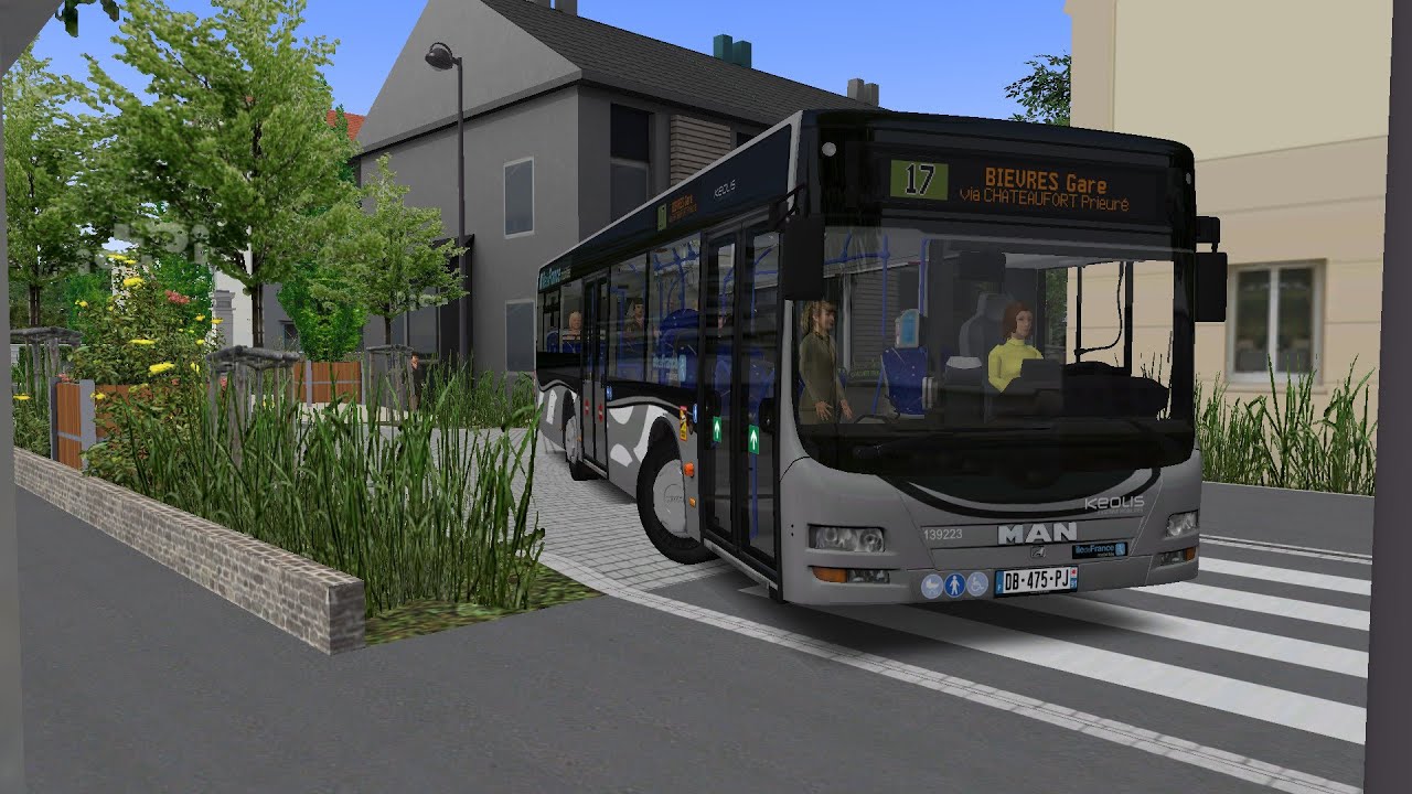 Omsi2 Map grand- paris- moulon Ligne 17 Gare de biévre - Gare de biévre