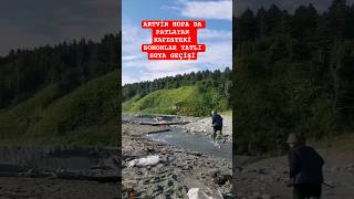 Artvi̇n Hopa Da Patlayan Kafesteki Somon