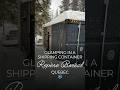 Winter Glamping in a Shipping Container in Québec ❄️ #glamping #quebec #travel #travelvlog #camping