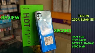 HARGA BEKAS INFINIX HOT 11 PLAY RAM 4GB/64GB (HP BEKAS) | GadgetProb