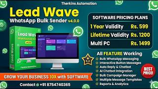 How To Use Lead Wave Button Software in English | Send Bulk WhatsApp Messages | #leadwave #wasender screenshot 4