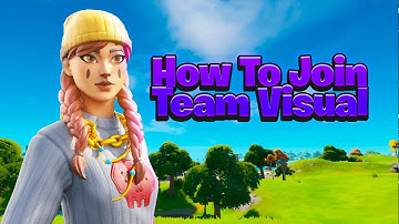 How To Join Team Visual! | Plus a TeamTage! (Join A Fortnite Team) #VisualSUB
