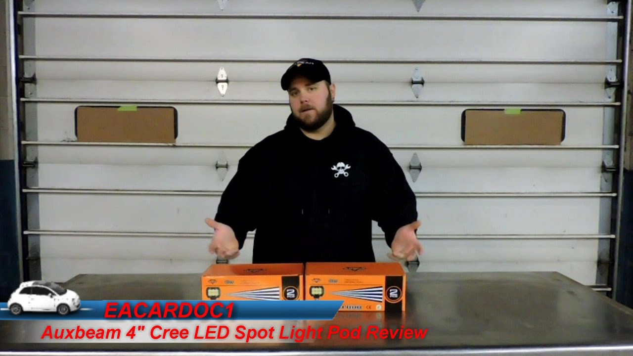 Auxbeam 4 Inch Cree LED Light Pod Review YouTube