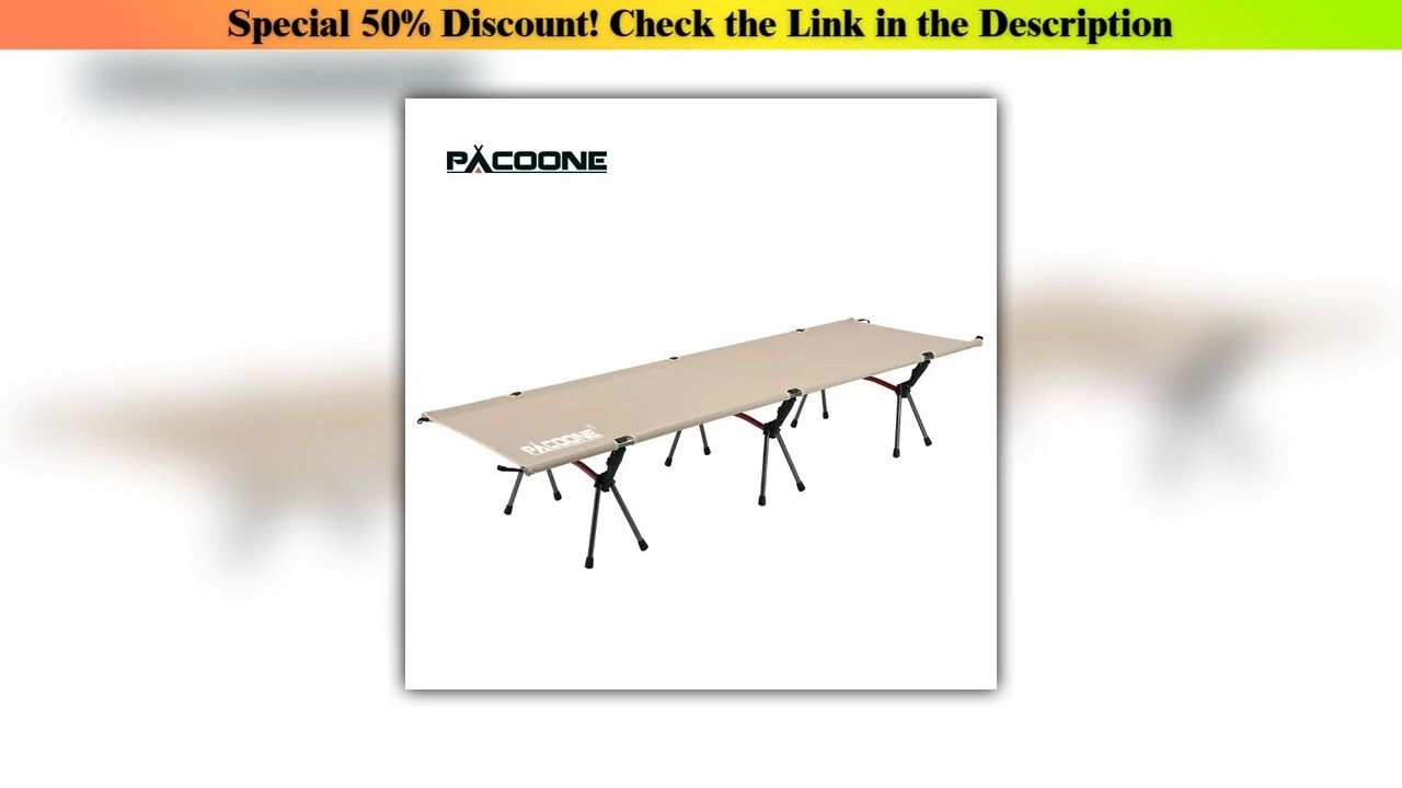 Hands-on Camping Cot Folding Camping Bed Portable Outdoor Bed Comfortable Sleeping Cots for Adults•