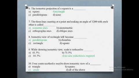 Engineering graphics | Section & Development of surfaces of solids | Unit-VI | Important MCQs