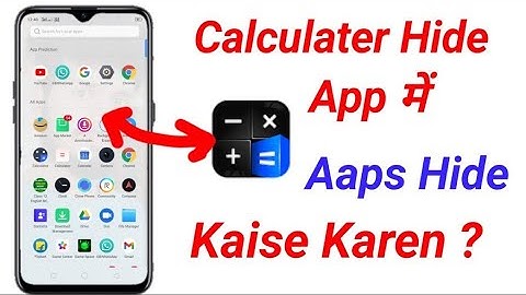 calculator hide app me app hide kaise kare | how to hide apps in calculator | ishwar malviya