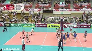 Brankica Mihajlović Backrow Spike DENIED by Yuan Xinyue‼🏐🔥 | MONSTER BLOCK⚠️ Resimi