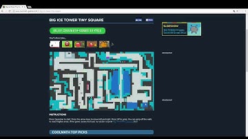 Cool Math Gameplay: Big Ice Tower Tiny Square and others