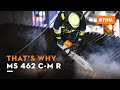 Stihl ms 462 cm r  high power saw for emergency operations  thats why