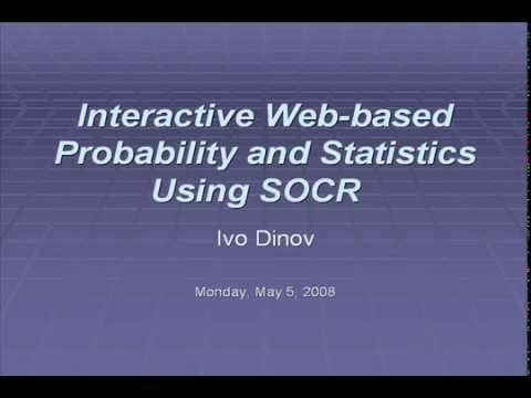 Interactive Web-based Probability and Statistics Using SOCR
