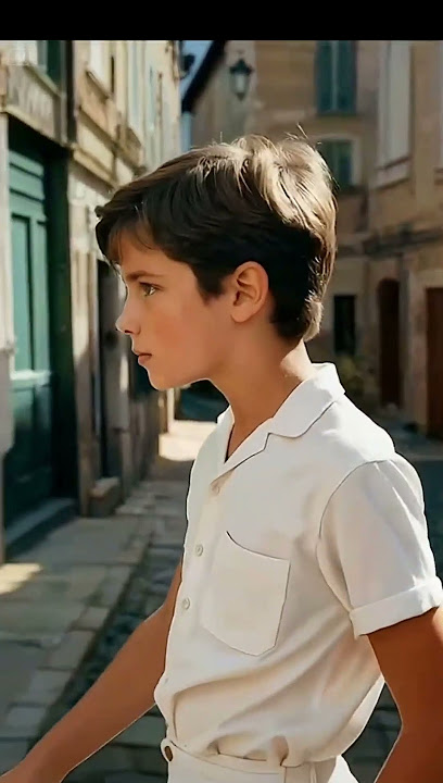 Alain Delon at 10: Childhood Echoes #alaindelon  #childhoodphotos  #1945France #delon #alain