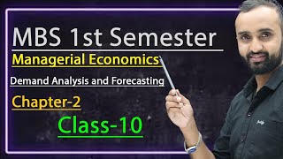 Demand Analysis and Forecasting|chapter-2|class-10||managerial economics||Mbs 1st semester-numerical