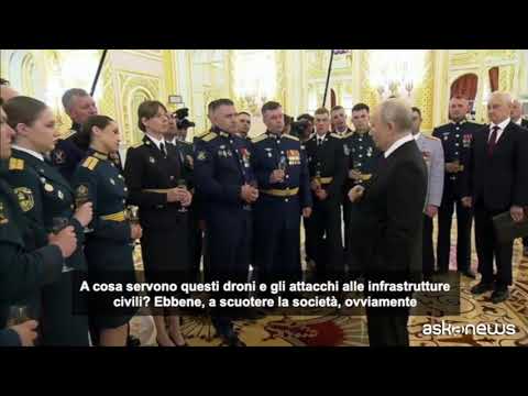 Video Putin: «L'Europa si sta preparando alla guerra con un programma di riarmo»