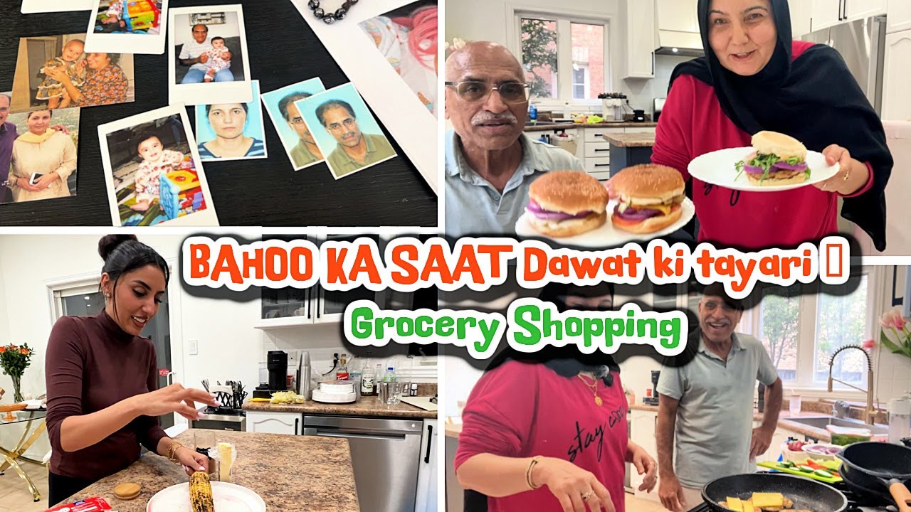 BAHOO KA SAAT Dawat ki tayari | Grocery Shopping