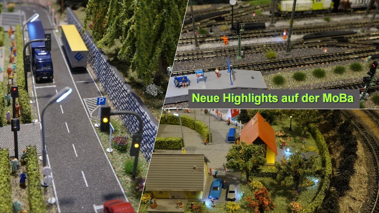 Modelleisenbahn Spur N, Neue "High Lights" auf der MoBa - YouTube