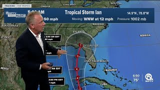 Tropical Storm Ian, 5 a.m. advisory for September 25, 2022