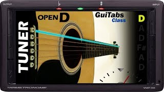 OPEN D TUNING πΈπ - GUITAR TUNER / Open D = D A D F# A D / GuiTuners πΈ