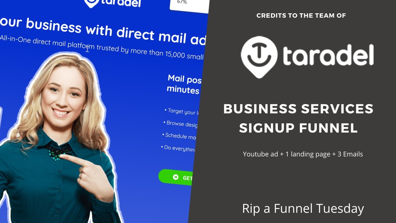 Business Services Signup Funnel  - Taradel