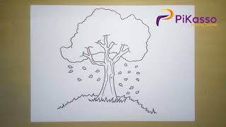 Cherry Blossom Spring Tree Easy Drawing Tutorial
