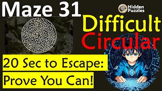Difficult Circular mazes Maze 31 screenshot 5