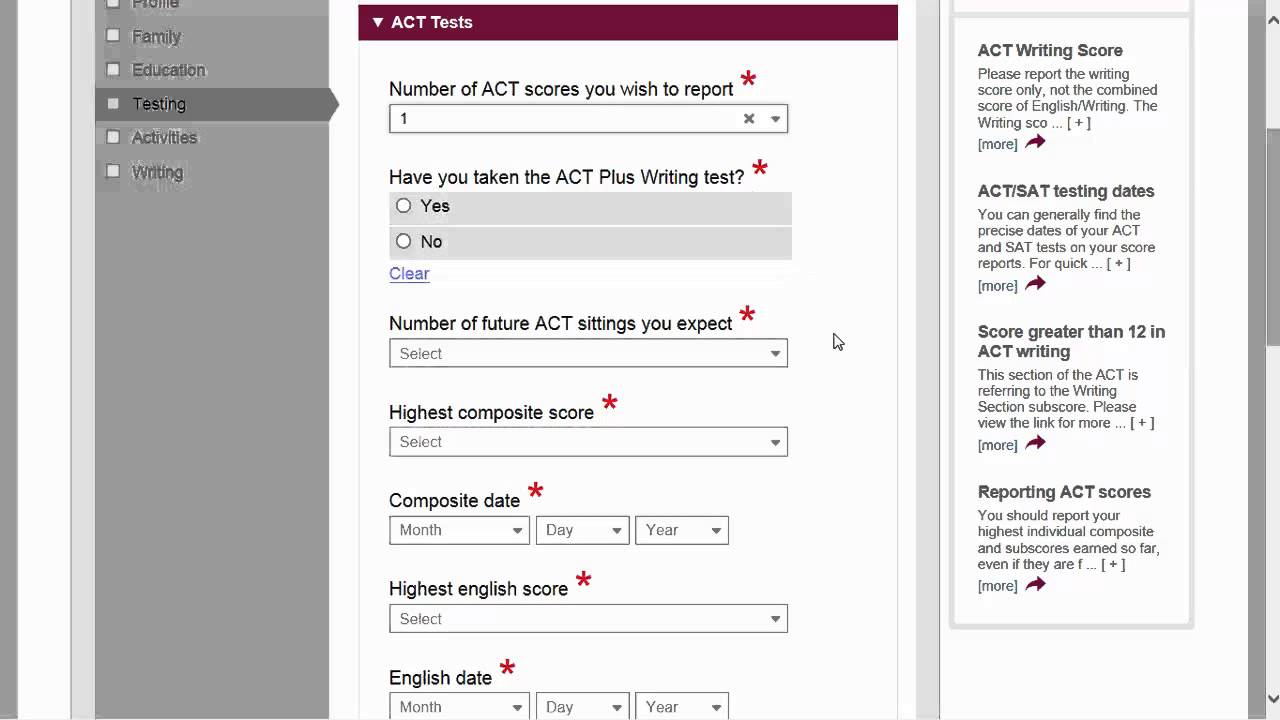 common app activities section example