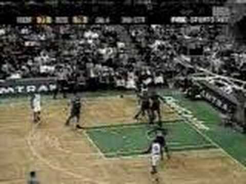 Antoine Walker hits a deep, and I mean deep, three.