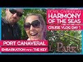 Harmony of the Seas | Boarding the Ship & The Key Program | Royal Caribbean Cruise Line Vlog Day 01