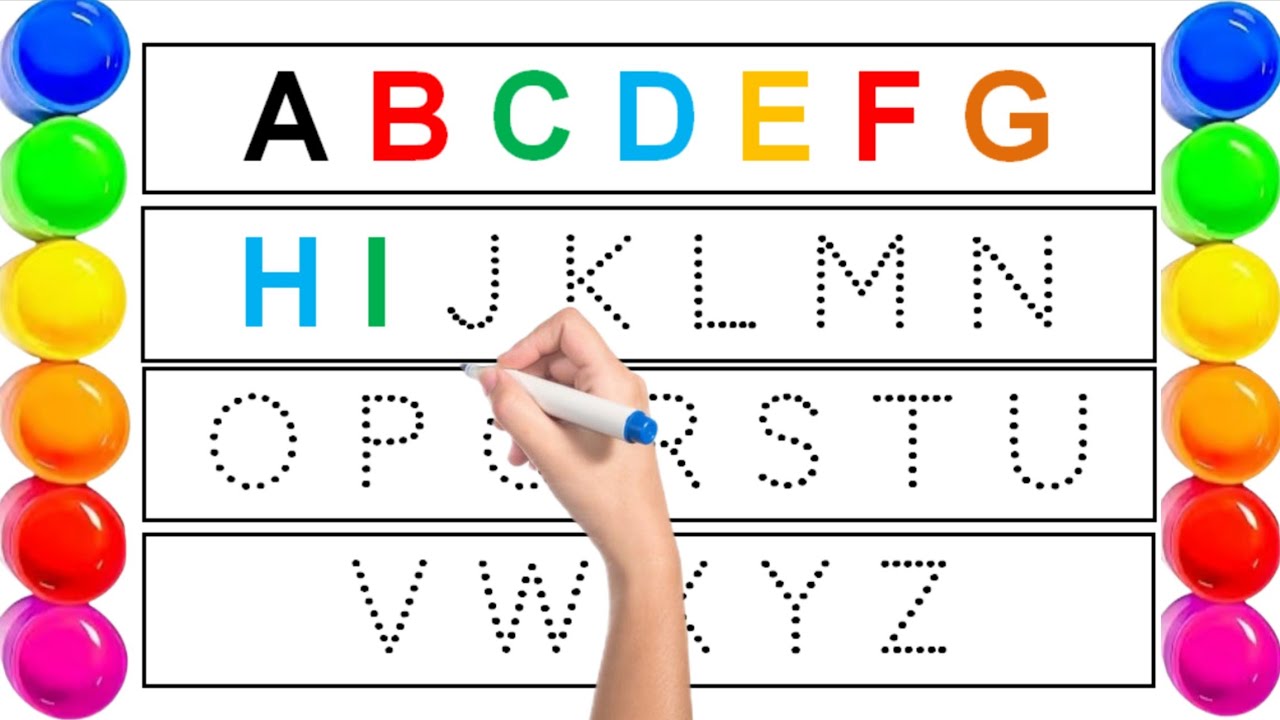 ABCD Practice video for preschoolers 🖌️ ️🔥 ! A to Z phonics ...