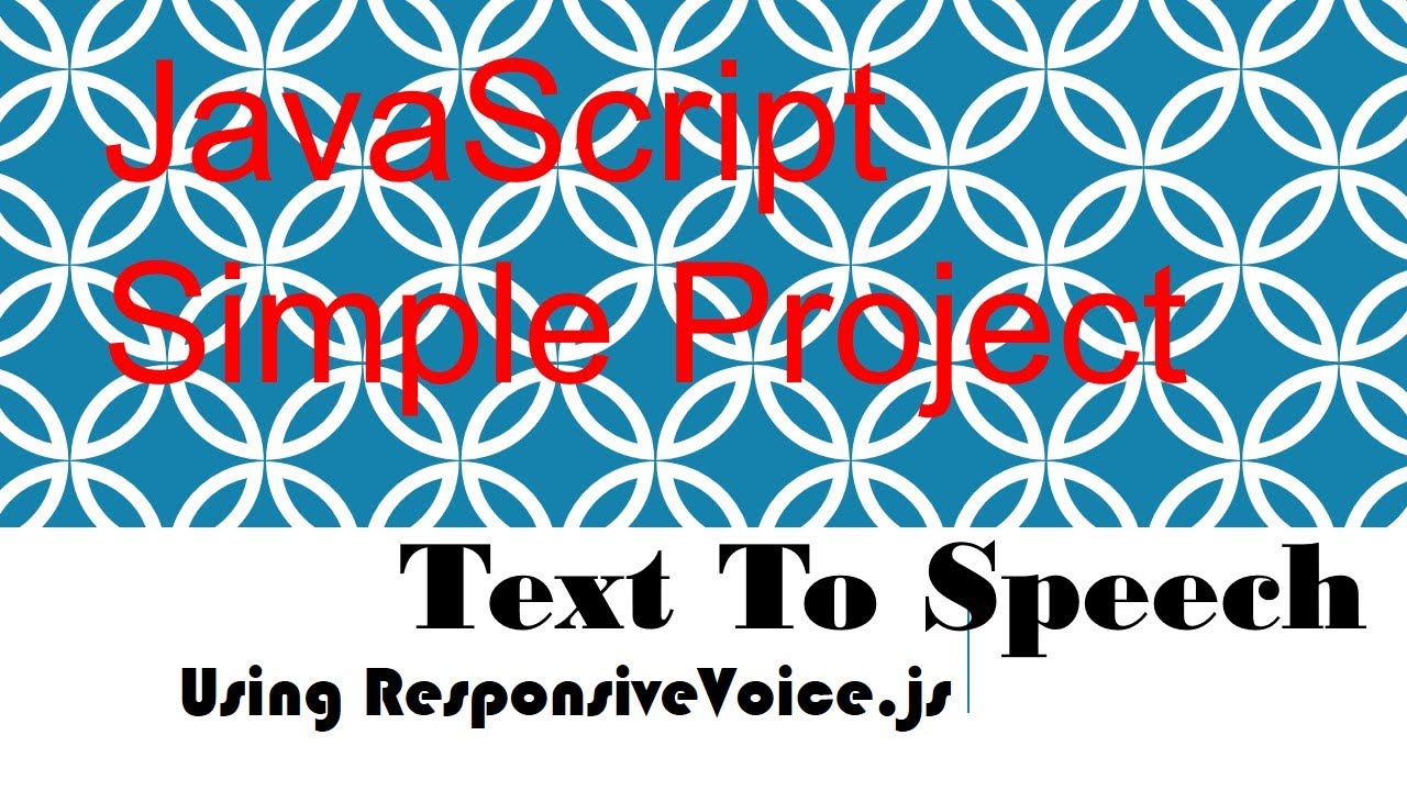 make text to speech javascript