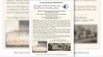 A History of School Segregation in Montgomery County and its Rosenwald Schools