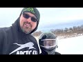 Ripping around on the Arctic Cat Z1’s on the trails today.