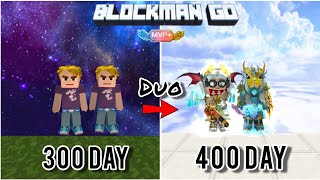 The Duo 🥰 Journey: Completing the Fan Challange in Skyblock BlockmanGO|SirDeterminedGamer|