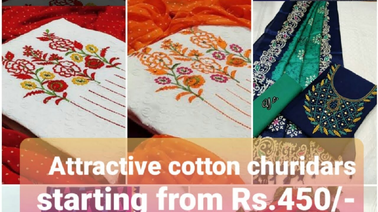 Latest cotton churidars 2020 cash on delivery buy online Three star