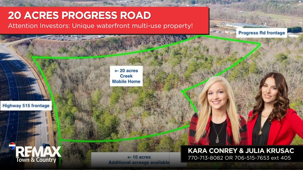 20-30 Acres of Waterfront Commercial Property | Highway 515 Frontage | Ellijay, GA