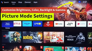 PHILIPS Android TV | Picture Mode Settings | Customize Brightness | Backlight | Gamma | Color