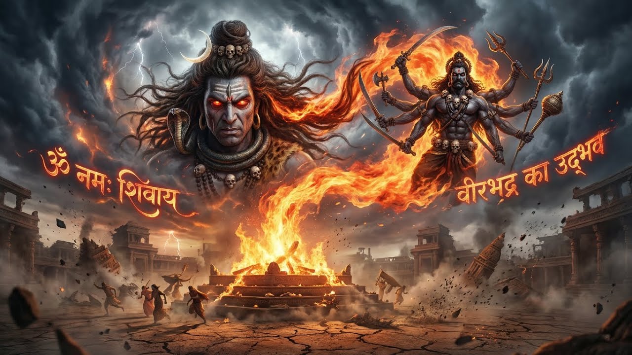 🙏 शिव का रौद्र रूप – वीरभद्र अवतार | सती बलिदान के बाद महाप्रलय | Pauranik Katha