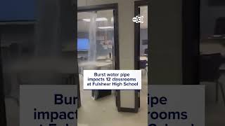 Burst water pipe impacts 12 classrooms at Fulshear High School