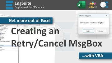 Retry & Cancel MsgBox Buttons - Excel VBA