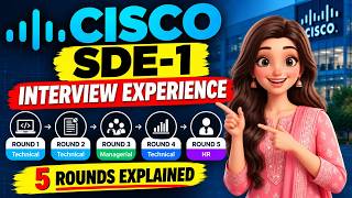 Cisco SDE-1 Interview Experience 🔥 | Coding + Technical Rounds | All 5 Rounds Explained