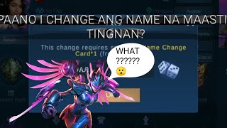 HOW TO CHANGE YOUR NAME INTO COOL NAMES | TUTORIAL | MOBILE LEGENDS screenshot 3
