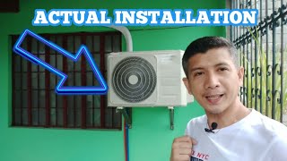 Actual Installation Of My Condura Split Type Aircon 15Hp Inverter