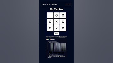 Tic Tac Toe Game Using JS #trending #coding #frontendcourse #game #shorts #youtubeshorts #js #css