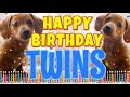 Happy Birthday Twins! ( Funny Talking Dogs ) What Is Free On My Birthday