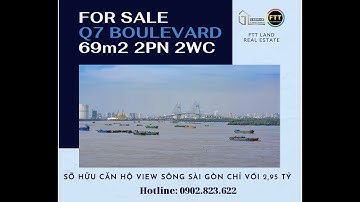 Sỡ hữu CH 69m2 2PN 2WC tại Q7 Boulevard view sông sài gòn, liền kề PMH. LH 0902.823.622 Ms Quyên