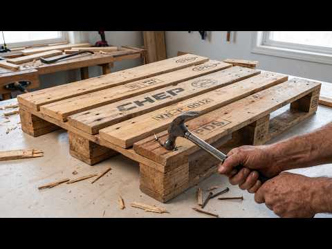 Don't Throw Away Old Pallets! 65-Year-Old Carpenter's Genius Idea!