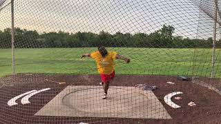Non reverse discus throw